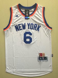 Maillot De Basket New York Knicks Kristaps Porzingis 6 Retro Blanc